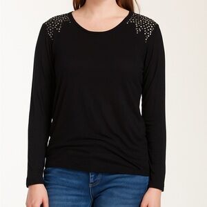 Two by Vince Camuto Black Long Sleeve